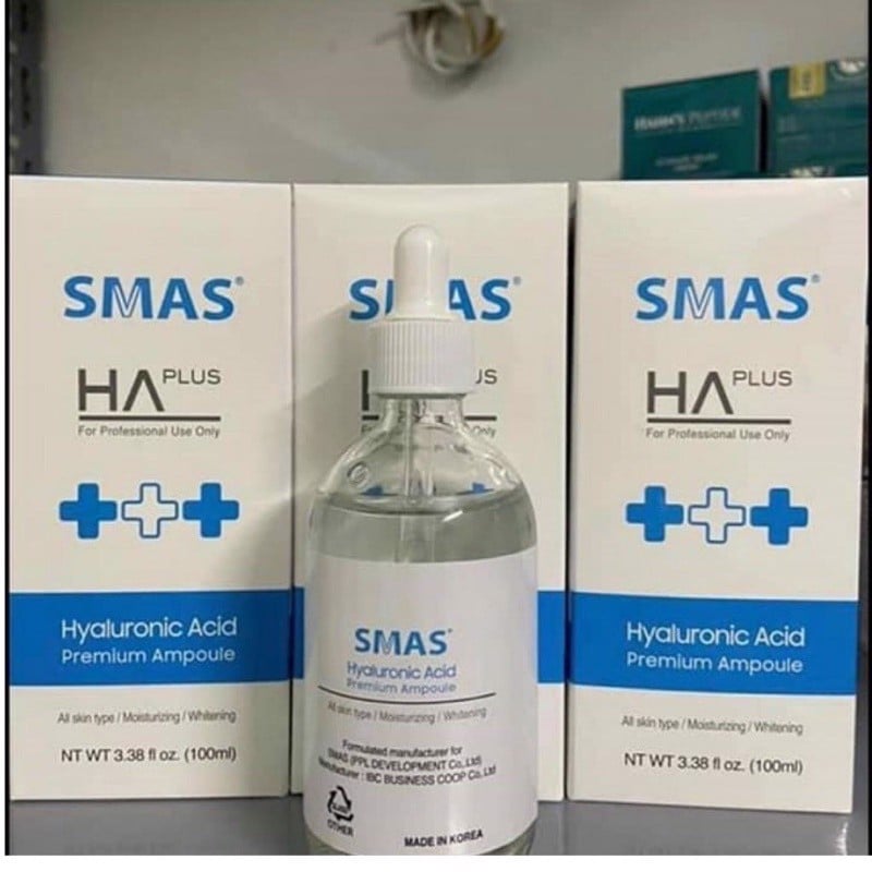  Tinh Chất Cấp Ẩm, Căng Bóng Sáng Da SMAS HA Premium Ampoule 100ml 